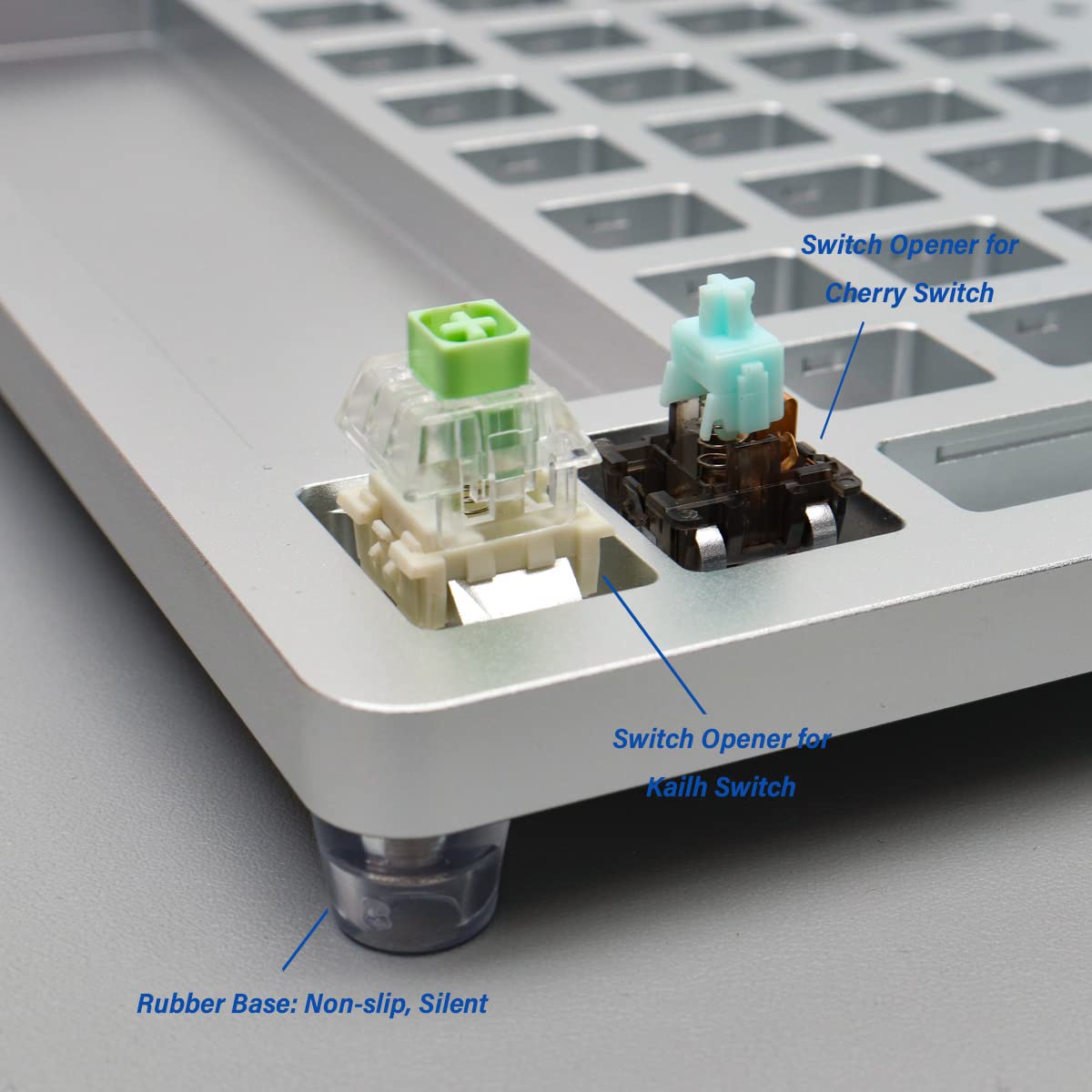 Metal Switch Lube Station Opener Acrylic Lube Station DIY Cover Removal Platform Keycaps Puller for Custom Cherry Mechanical Keyboard