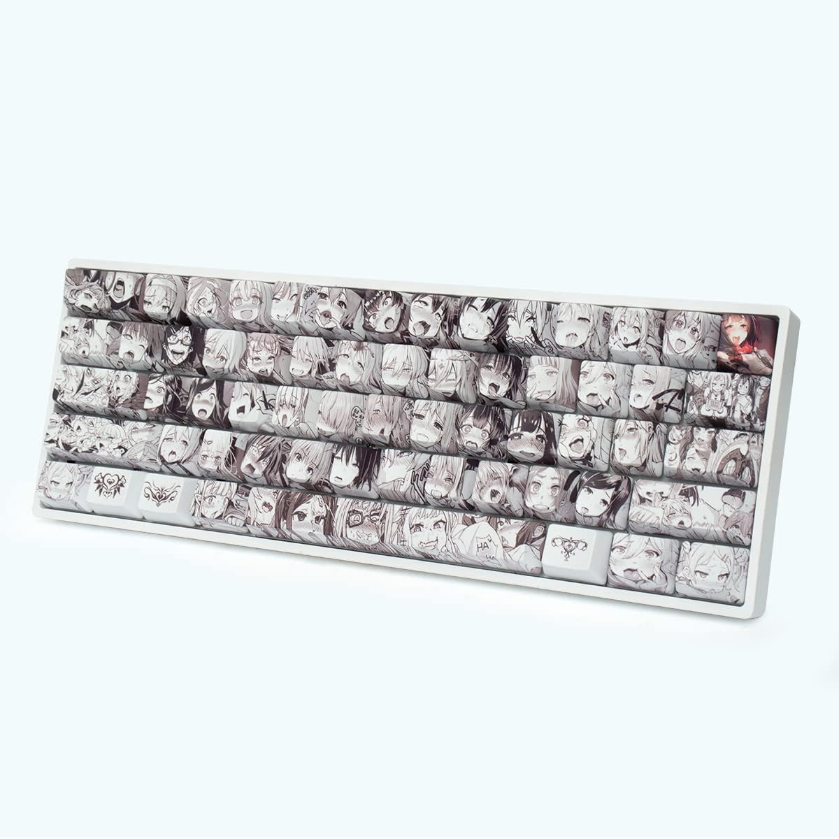 Gliging Anime Keycaps 108 PBT Dye Sublimation OEM Profile Japanese Anime Keycap for 61/87/104/108 Cherry Mx Gateron Kailh Switch Mechanical Keyboard