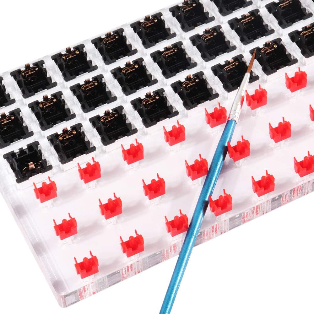 Gliging 30 Switch Tester Opener Acrylic Lube Station DIY Cover Removal Platform Keycaps Puller for Custom Cherry Mechanical Keyboard