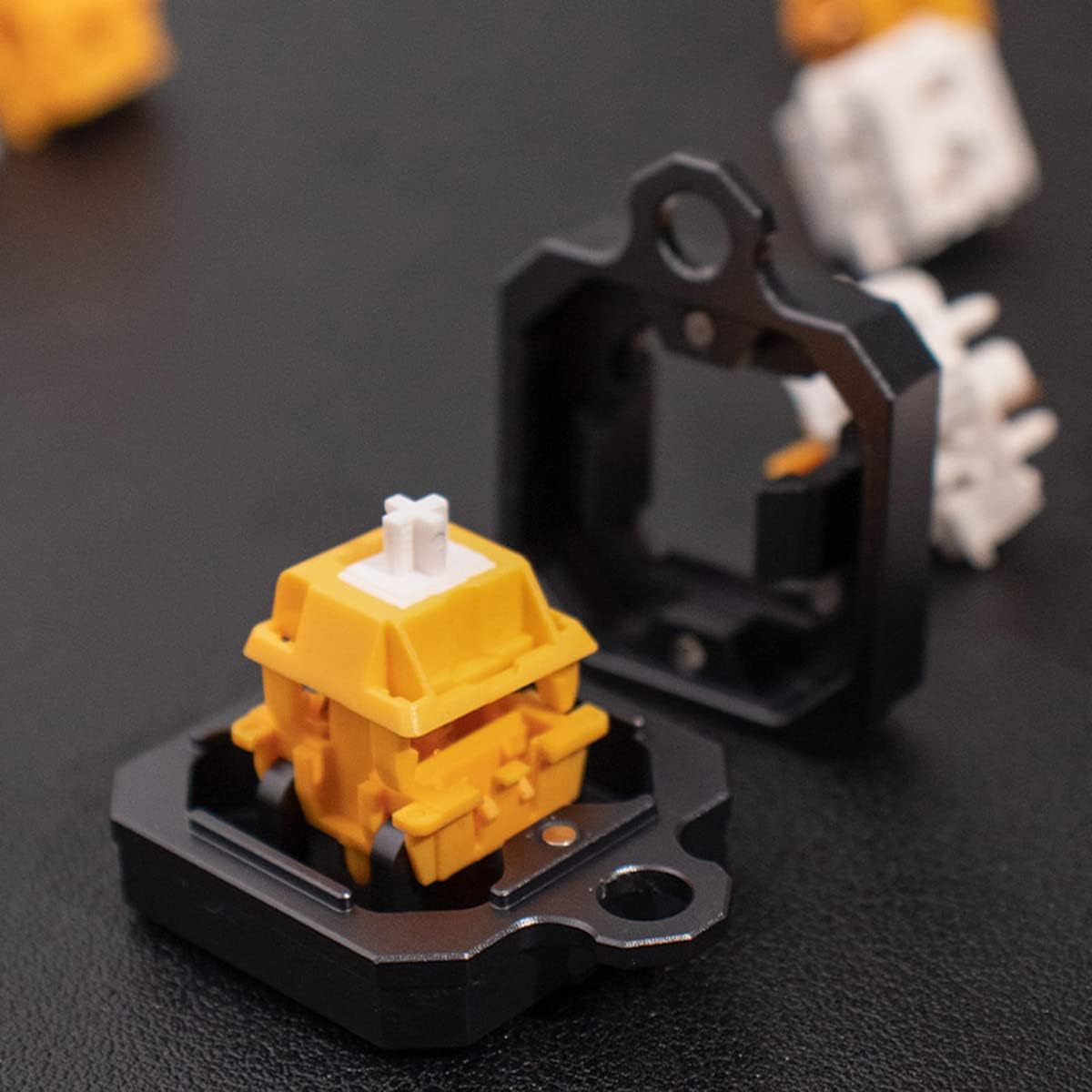 Gliging Switch Tester Switch Opener Acrylic Lube Station DIY Double-Deck Removal Platform Keycaps Puller for Custom Gateron Cherry Mechanical Keyboard Switch Films(Lubrication Kit B)