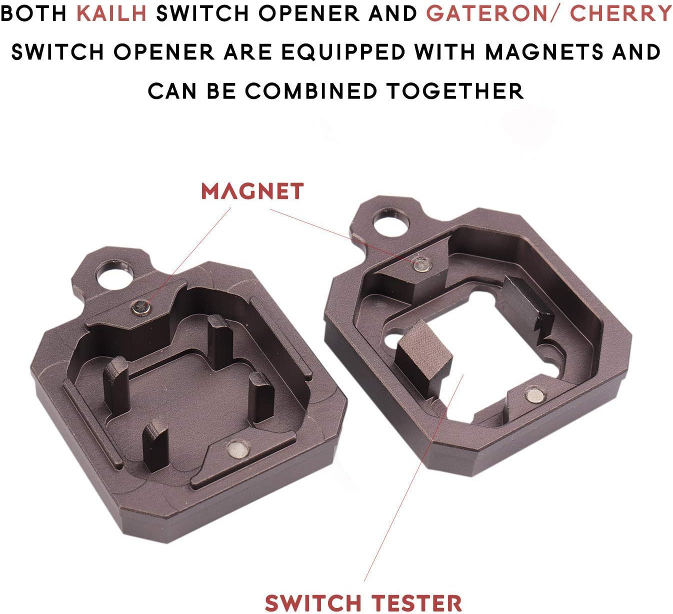 Gliging Switch Tester Switch Opener Acrylic Lube Station DIY Double-Deck Removal Platform Keycaps Puller for Custom Gateron Cherry Mechanical Keyboard Switch Films(Lubrication Kit B)